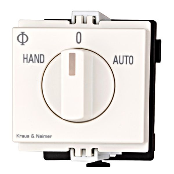 Changeover switch, DIN-rail mounting, 20A 1-pole Hand-0-Auto image 1