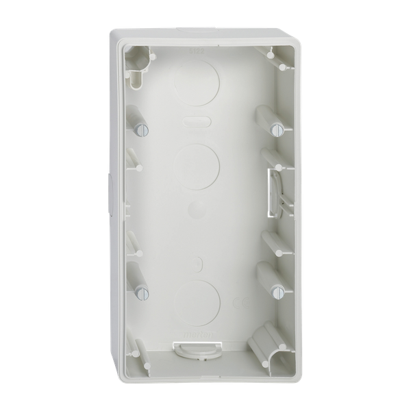 Surface-mounted housing, 2-gang, polar white, M-Smart/Artec image 5