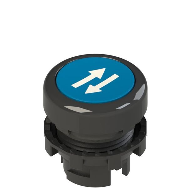 Blue flushed push button with marking E2 1PU2R621L31 image 1