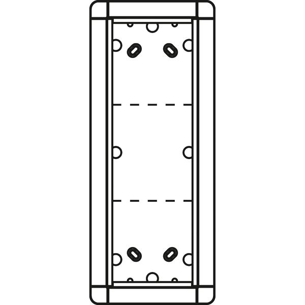 PORTIER OPBOUWRAAM 3-VOUDIG ZILVER image 1