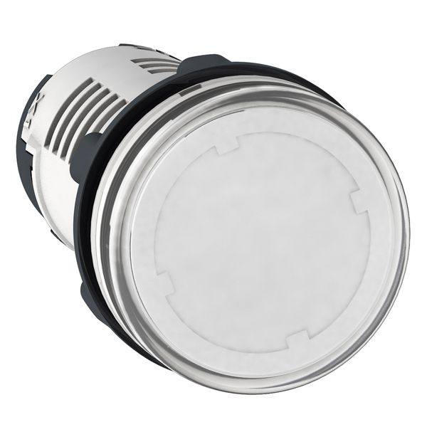 Harmony XB7, Monolithic pilot light, plastic, clear, Ø22, integral LED, 110...120 V AC image 1