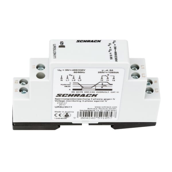 Voltage monitoring relay 3-ph against N, fixed Us=195.5V image 4