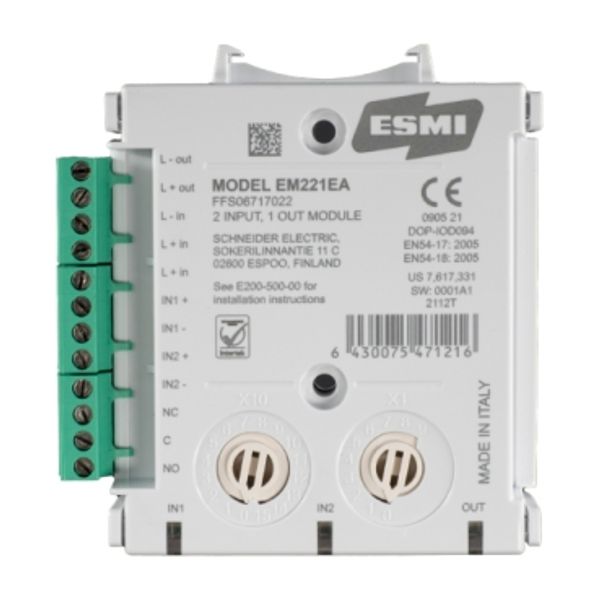 Dual input - single output module, EM221EA, with isolator image 3