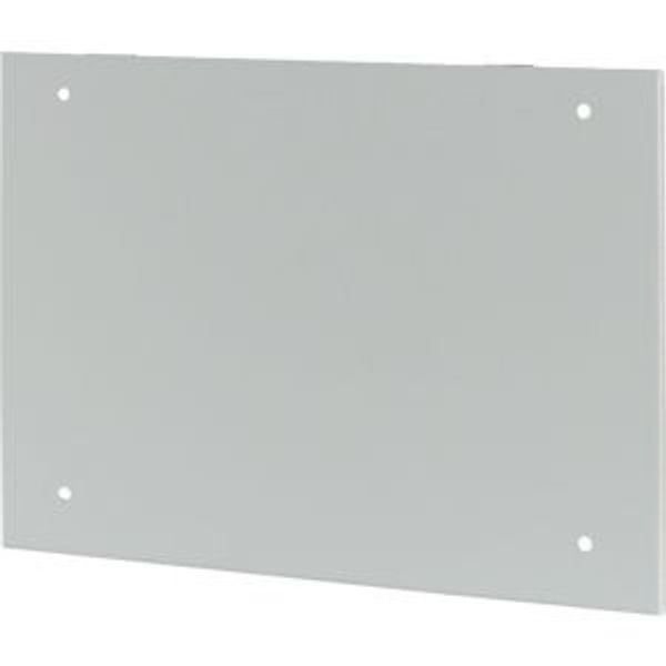 Section wide cover, ventilated, HxW=400x800mm, grey image 4