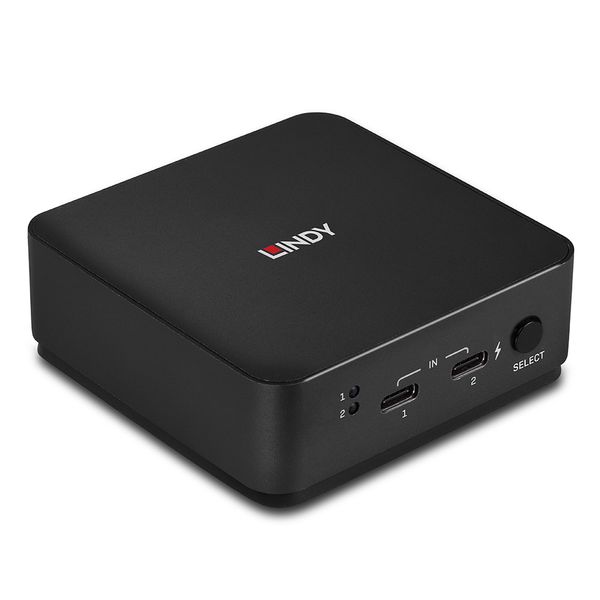 2 Port Type C, Dual HDMI 4K60 KVM Switch Switch between 2 Type C Alt Mode equipped devices from one console with keyboard, mouse and two monitors image 1