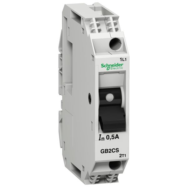 Thermal magnetic circuit breaker, TeSys GB2, 1P, 1 A, Icu 1.5 kA@240 V, low magnetic tripping level image 2