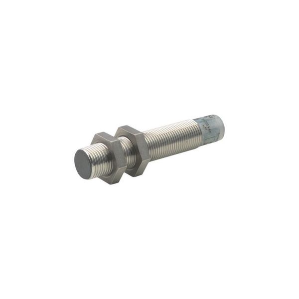 Proximity switch, E57 Premium+ Short-Series, 1 N/O, 2-wire, 40 - 250 V AC, M12 x 1 mm, Sn= 4 mm, Non-flush, Stainless steel, Plug-in connection M12 x image 1