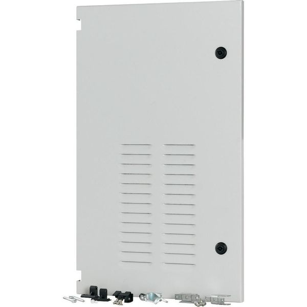 Section wide door, ventilated, left, HxW=700x425mm, IP42, grey image 2