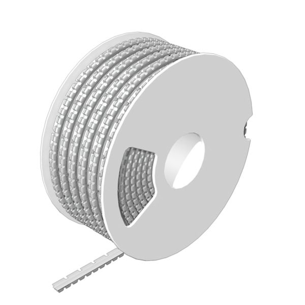Cable coding system, 1.2 - 1.8 mm, 3.8 mm, PC-ABS, TPU, white image 1