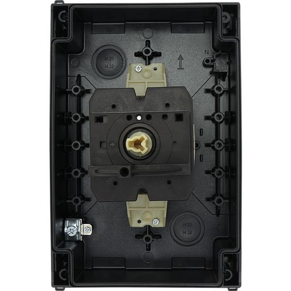 Main switch, T5B, 63 A, surface mounting, 3 contact unit(s), 6 pole, Emergency switching off function, With red rotary handle and yellow locking ring, image 5