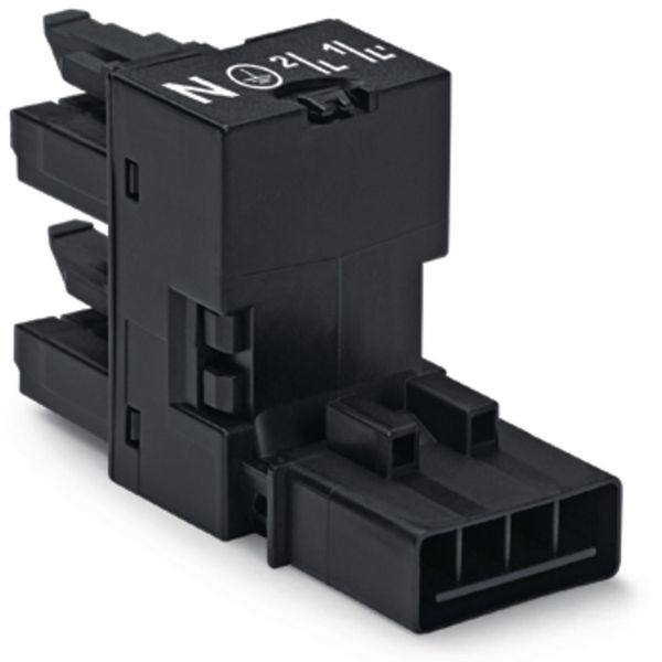 h-distribution connector 4-pole Cod. A black image 3