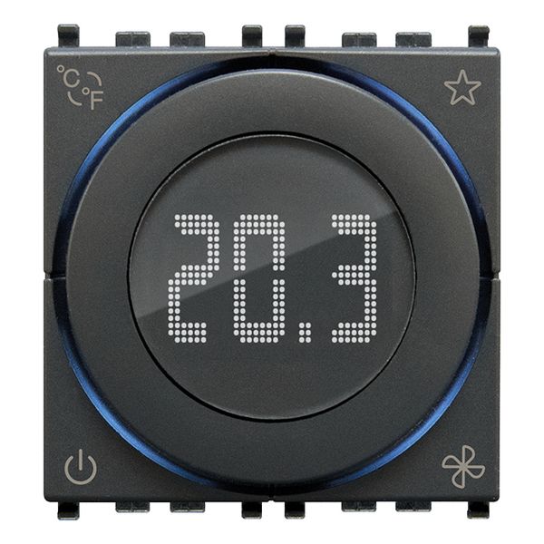 Dial thermostat KNX 2M grey image 1