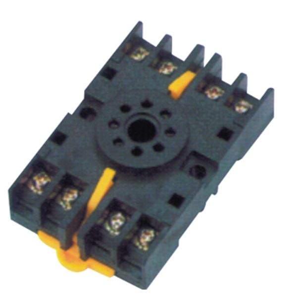 Socket, DIN rail/surface mounting, 8-pin, screw terminals image 1