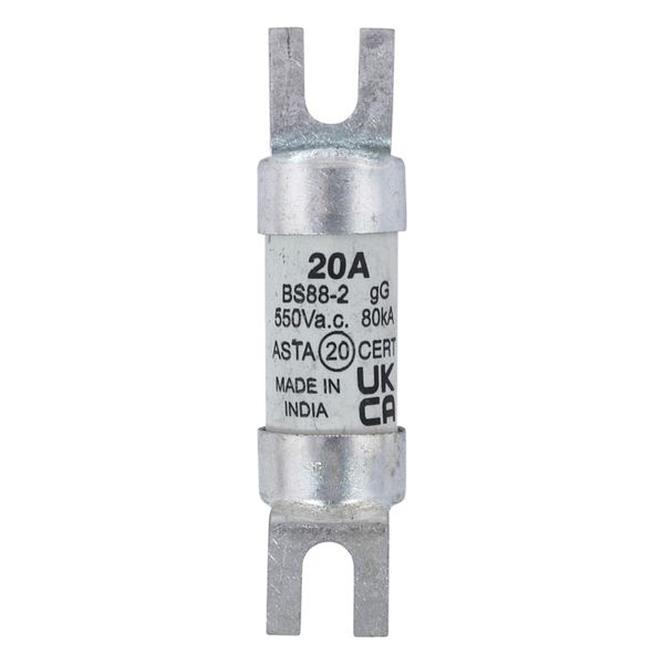 Fuse-link, LV, 20 A, AC 550 V, BS88/A1, 14 x 55 mm, gL/gG, BS image 8