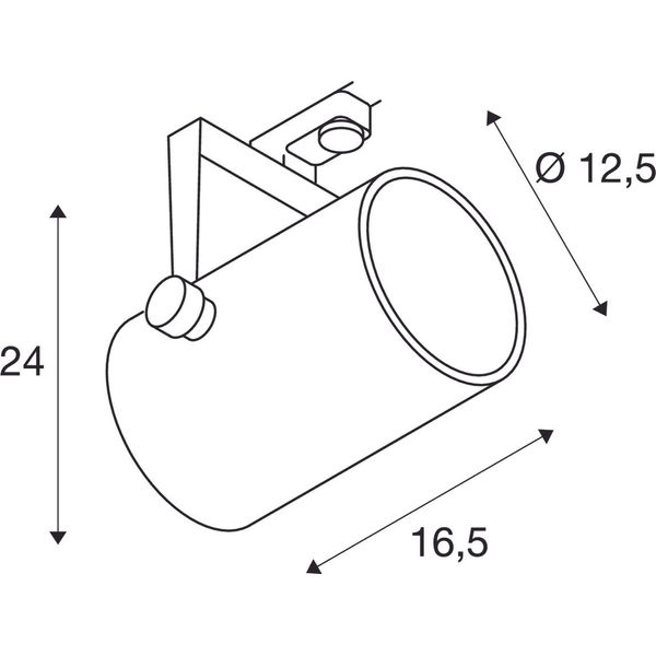 EURO SPOT ES111, GU10, max. 75W, +3P.-adapter, round, white image 6