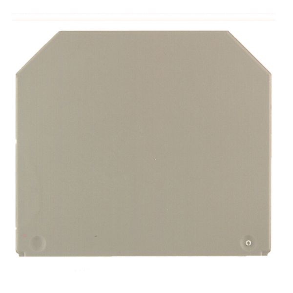 End and partition plate for terminals, End plate, 56 mm x 1.5 mm, dark image 1