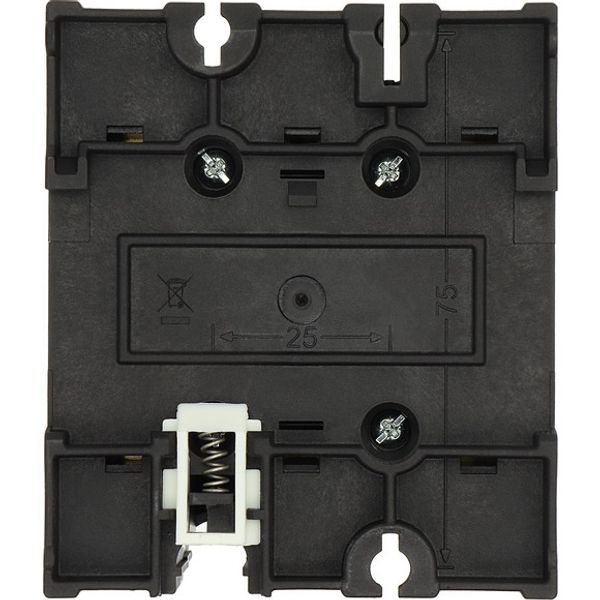 Main switch, P3, 100 A, rear mounting, 3 pole, STOP function, With black rotary handle and locking ring, Lockable in the 0 (Off) position image 2