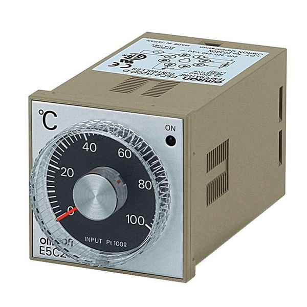 Temp. controller, LITE, 1/16 DIN, 48x48mm,Dial knob,On-Off Control,K-T image 3