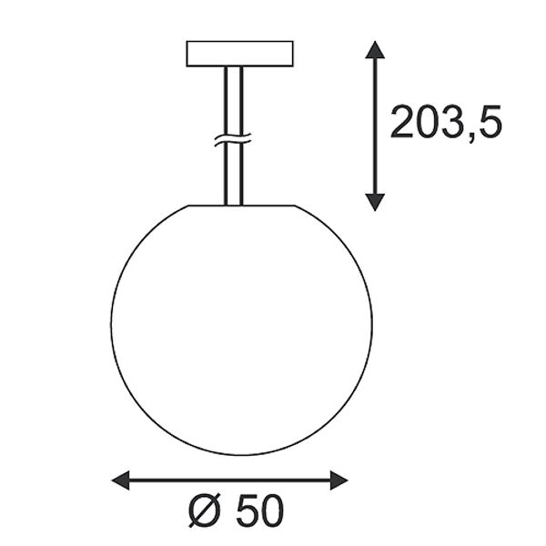 ROTOBALL E27 pendulum lumin, E27, max. 24W, silvergrey/white image 3