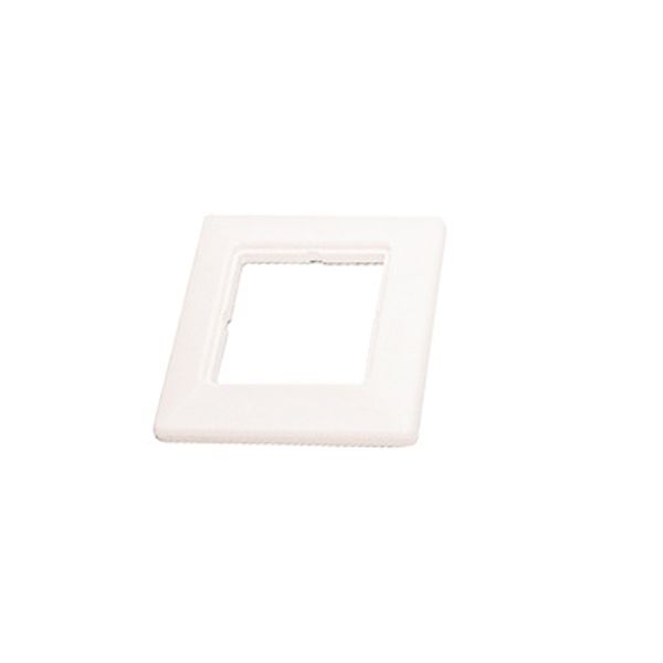 Cover Plate Single for Data Outlets 80x80mm white RAL 9010 image 1