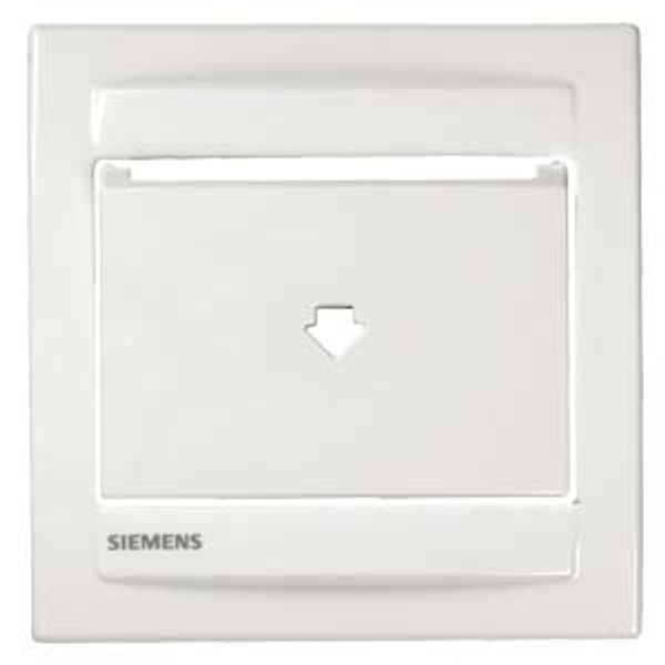 IRIS Cover plate with frame HotelCard  5TG5530-7WH image 1