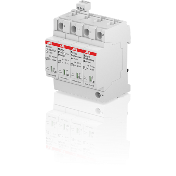 Surge Protective Device Type 2, 3P+N Cardridge replaceable image 1