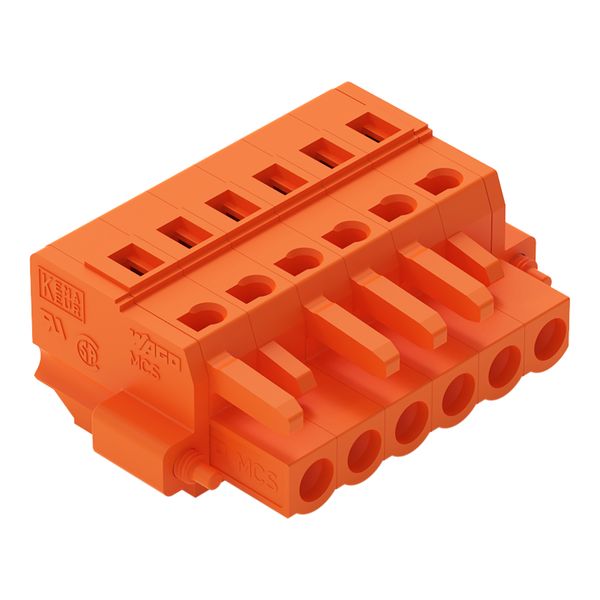 1-conductor female connector CAGE CLAMP® 2.5 mm² orange image 2