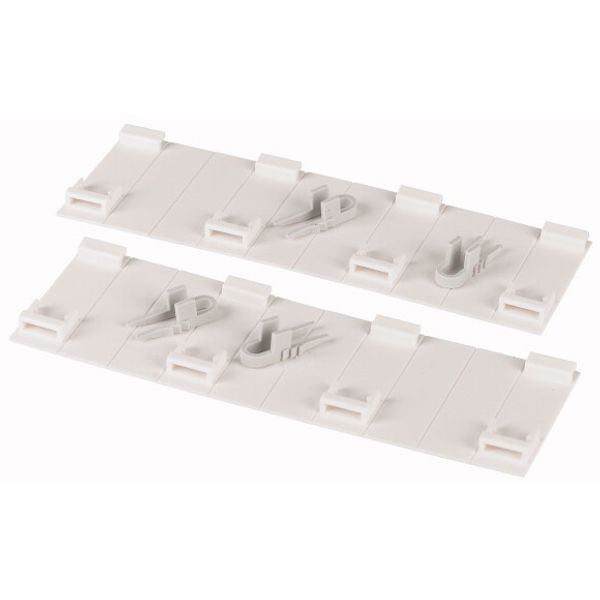 Blanking plate for 45 MM cut-outs, lockable, 2 x 10 SU, white image 1