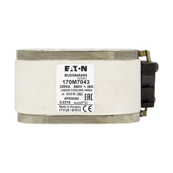 Fuse-link, high speed, 2500 A, AC 660 V, size 4, 120 x 105 x 59 mm, aR, IEC, single indicator image 23