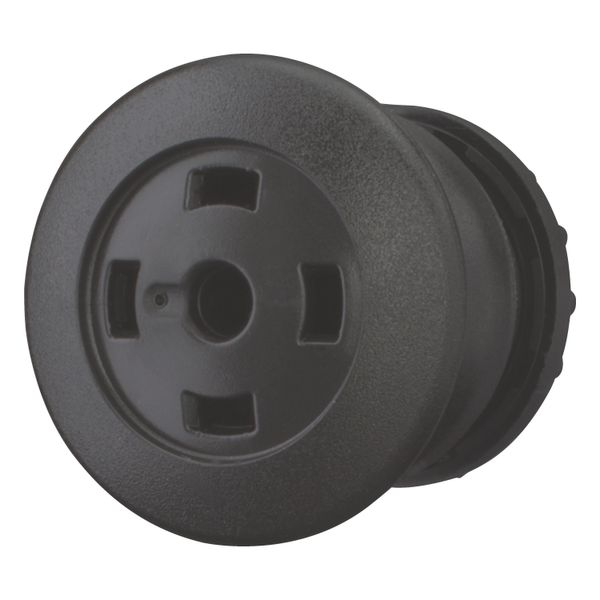 Mushroom actuator, RMQ-Titan, Mushroom, momentary, Mushroom black, Without button plate, Bezel: black image 2