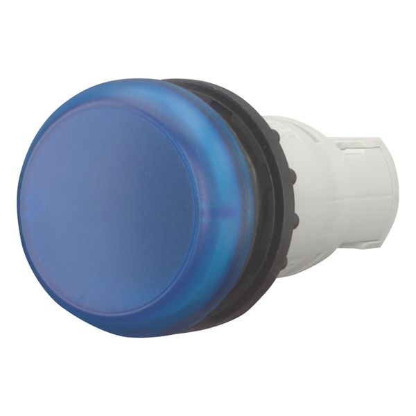 Indicator light, RMQ-Titan, Flush, without light elements, For filament bulbs, neon bulbs and LEDs up to 2.4 W, with BA 9s lamp socket, Blue image 3