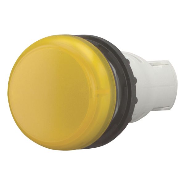 Indicator light, RMQ-Titan, Flush, without light elements, For filament bulbs, neon bulbs and LEDs up to 2.4 W, with BA 9s lamp socket, yellow image 3