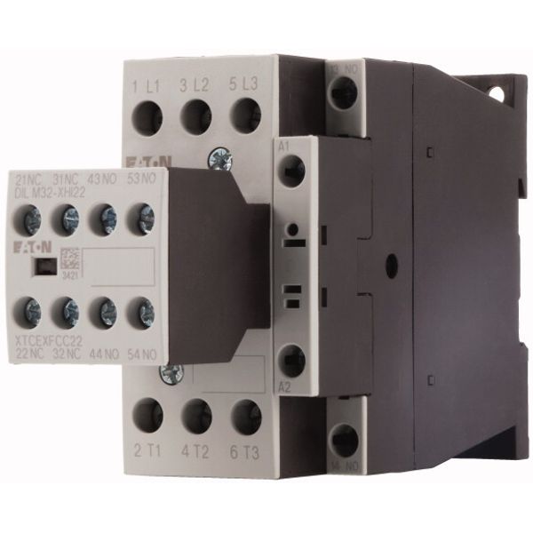 Contactor, 380 V 400 V 15 kW, 3 N/O, 2 NC, 230 V 50 Hz, 240 V 60 Hz, AC operation, Screw terminals image 3