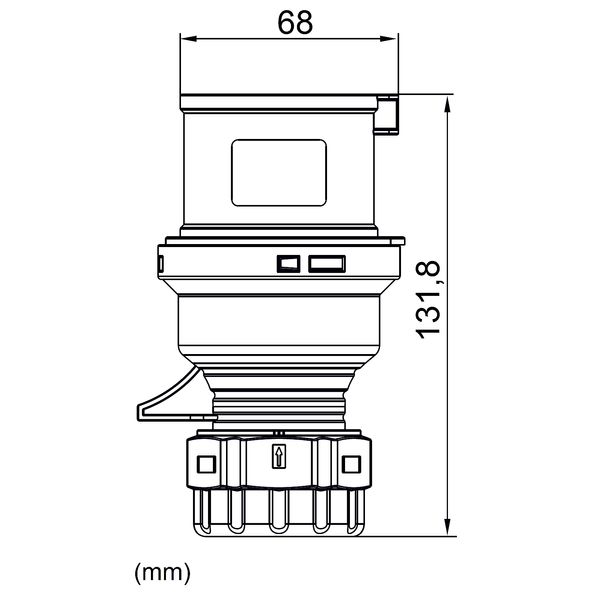 CEE-Plug, 5-pole, 16A, 400V, IP44, Quick connection image 4