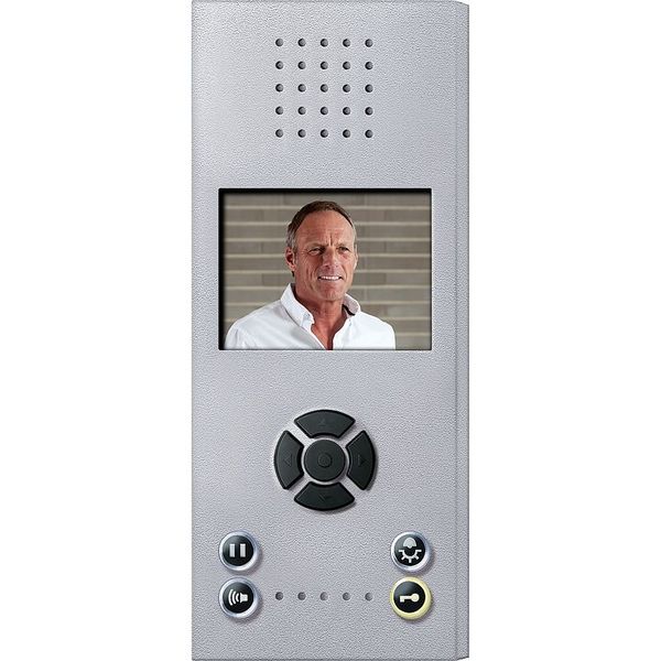 Video hands-free station Color Comfort, aluminum, System M image 1