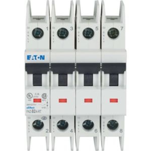 Miniature circuit breaker (MCB), 2 A, 4p, characteristic: B, ring tongue image 5