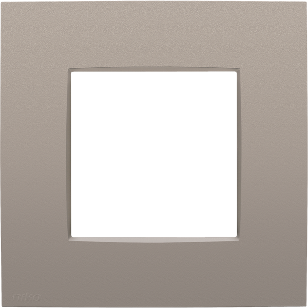 Single faceplate, Niko Intense bronze coated image 1