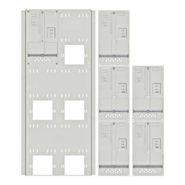 Set Meter box insert 3-rows, 6 meter boards/24 Modul heights image 1