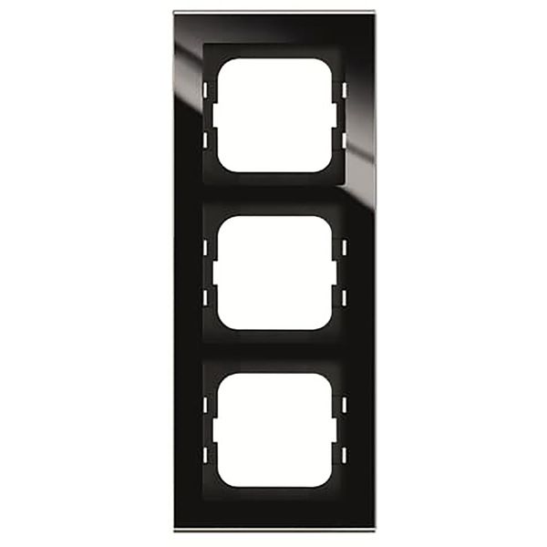 1723-245 Cover Frame Busch-axcent® glass black image 1