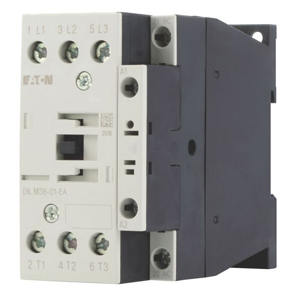 Contactor, 3 pole, 380 V 400 V 18.5 kW, 1 NC, 230 V 50 Hz, 240 V 60 Hz, AC operation, Screw terminals image 2