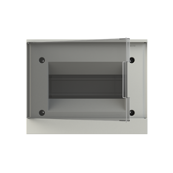 BEW402108 basic E Surface Mounted Transparent Grey Door 8 Module ; BEW402108 image 1