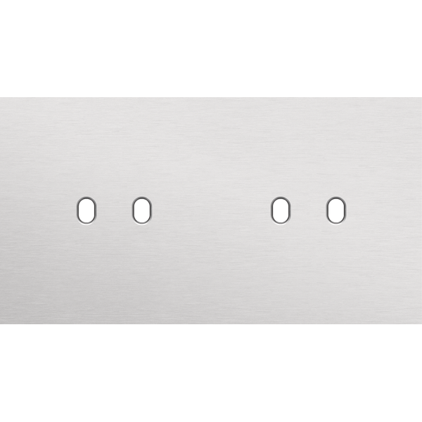 Twofold faceplate, horizontal 71 mm centre distance, for double switch image 1