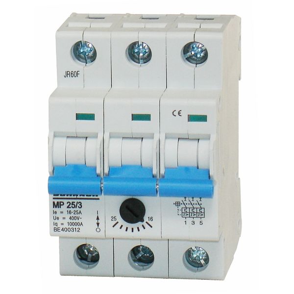 Motor Protection Circuit Breaker, 3-pole, 16-25A image 1