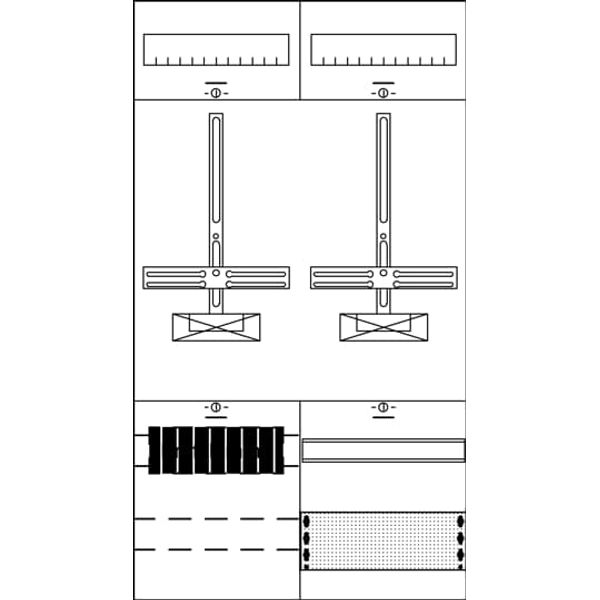 KA4030Z Meter panel, Field width: 2, Rows: 0, 900 mm x 500 mm x 160 mm, IP2XC image 7