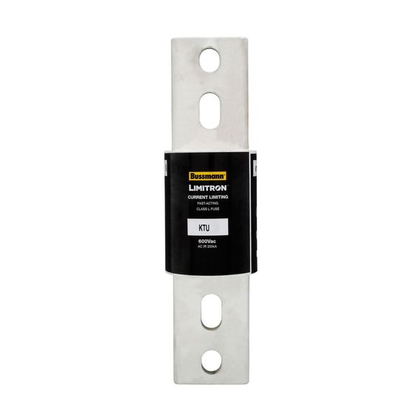 Eaton Bussmann series KTU fuse, 600V, 4000A, 200 kAIC at 600 Vac, Non Indicating, Current-limiting, Fast Acting Fuse, Bolted blade end X bolted blade end, Class L, Bolt, Melamine glass tube, Silver-plated end bells image 12