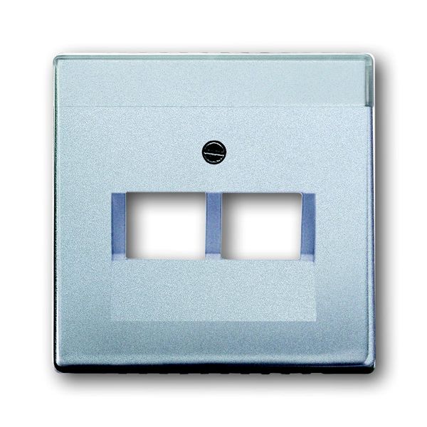 1803-02-83 CoverPlates (partly incl. Insert) future®, Busch-axcent® Aluminium silver image 1