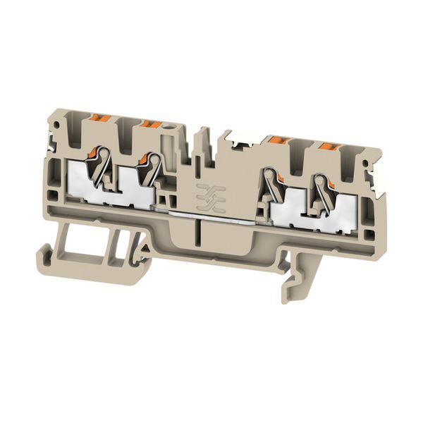 Feed-through terminal block, PUSH IN, 2.5 mm², 800 V, 24 A, Number of  image 1