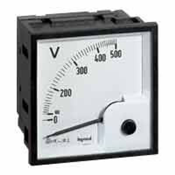 Ammeter - square barrel 68x68 mm - for fixing on door image 1