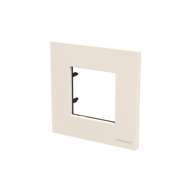 N2777 CB Frame 7 modules 1gang White Glass - Zenit image 1