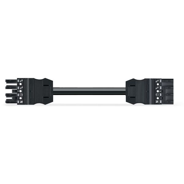 pre-assembled interconnecting cable Eca Socket/plug black image 1
